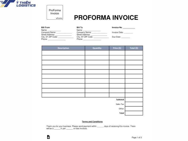 Commercial Invoice